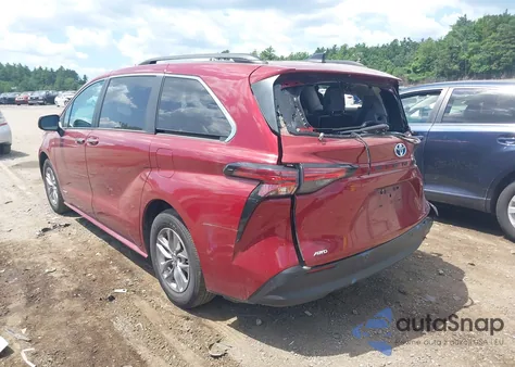 2021 Toyota Sienna Xle from USA, damaged, VIN 5TDJSKFC9MS004658